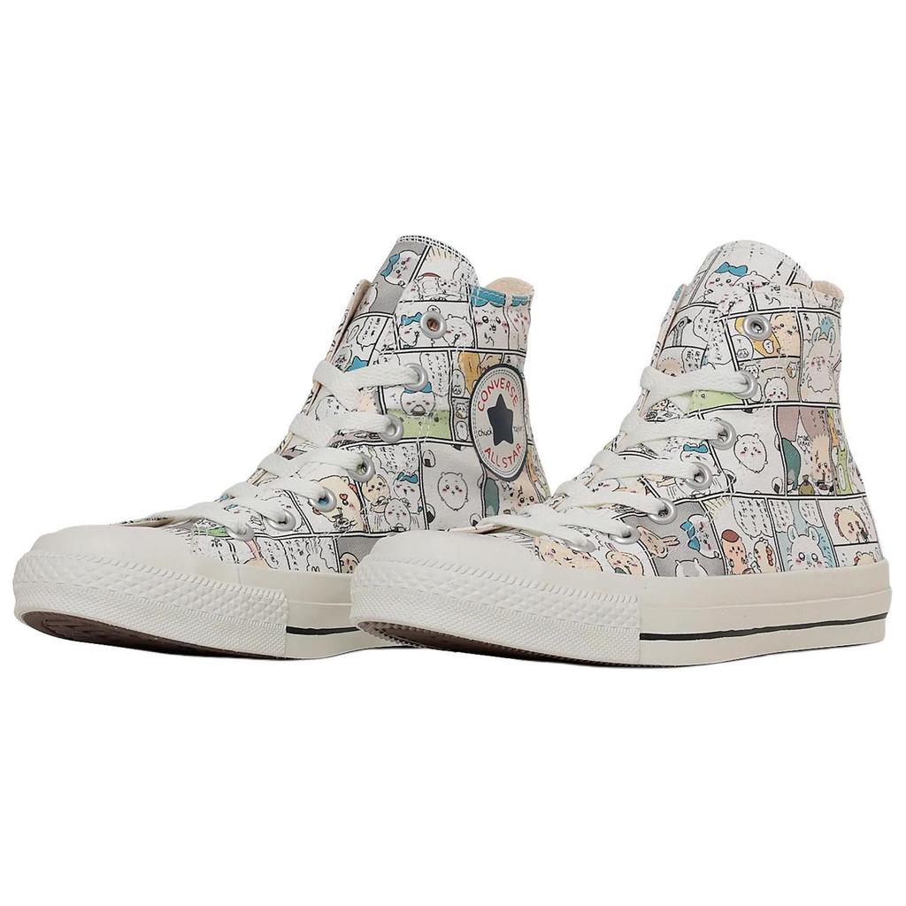 Chiikawa x Converse All Star CM HI удобные и универсальные высокие парусиновые кеды для мужчин и женщин бежевого цвета
