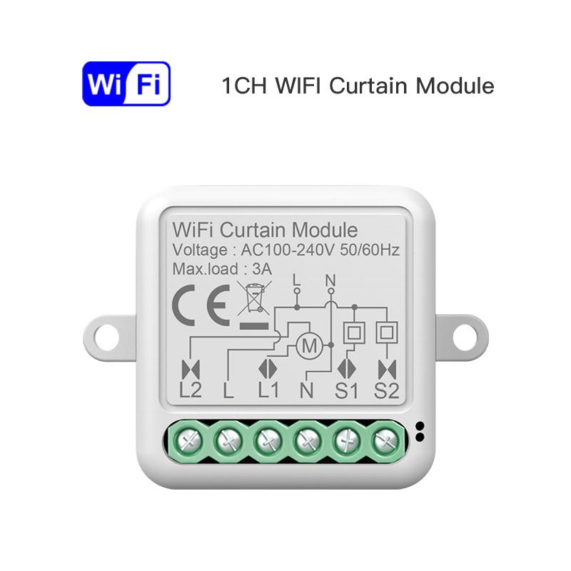 Модуль выключателя штор Tuya Zigbee WiFi для рулонных штор, жалюзи, электромотора, работает с Alexa, Google Voice Assistant