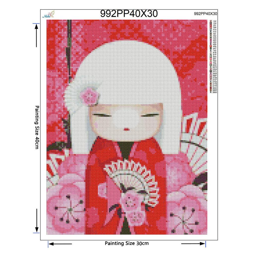 Cute Dolls Diamond Cartoon Pictures Cross Stitch Diamond Embroidery Needlework Painting Full Kits