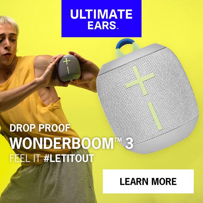 Портативная Bluetooth-колонка Logitech UE WONDERBOOM 3, штекер CN (адаптер в комплекте)