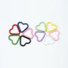 5pcs Multicolors Spring Heart-Ring Buckles 4.5*4.2cm Snap Clasp Clip  Purses Handbags