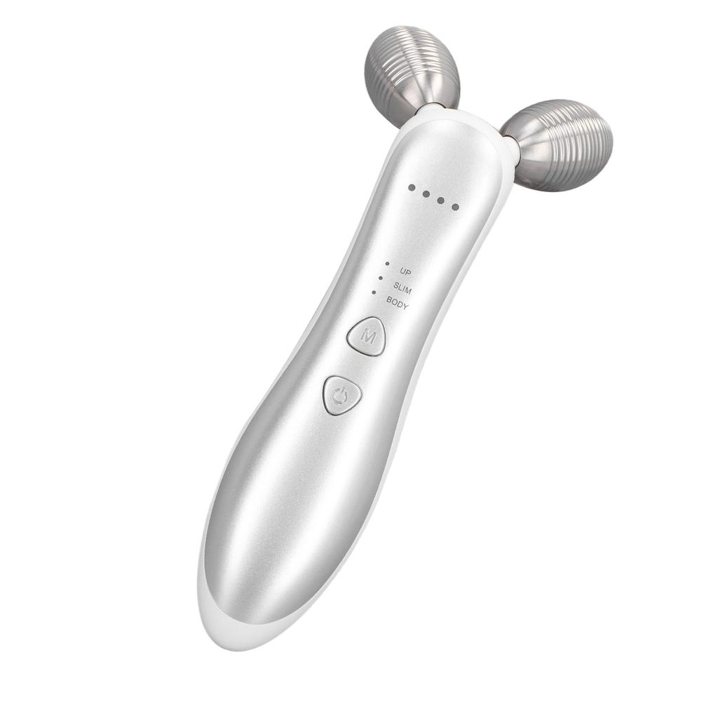 Microcurrent Facial Roller Device 3 Modes 4 Levels Wrinkle Removal USB Rechargeable Heating Face