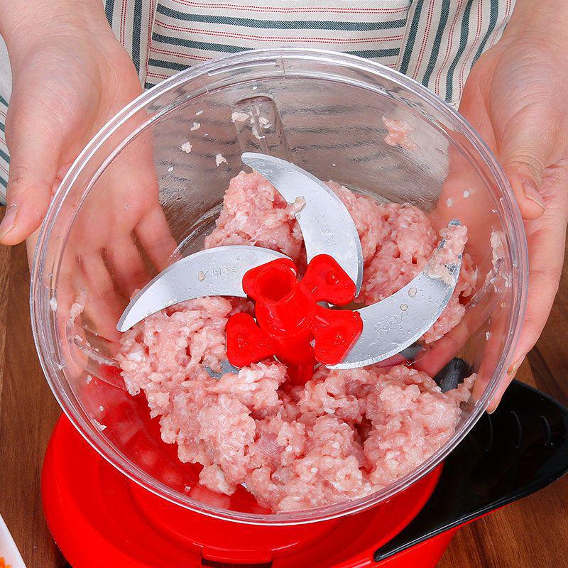 Ручная мясорубка с ручным приводом и овощерезка: Кухонный комбайн для начинки для пельменей и многого другого.