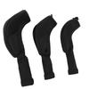 3Pcs Golf Club Head Covers 1 3 5 UT Breathable Mesh Long Neck Portable Golf Club Headcovers Set for Men Women Black