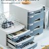 Lockable Multi-Layer A4 File Cabinet Drawer - Plastic Office Storage Box