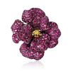 Fashion Heavy Industry Zircon Camellia Brooch Rhinestone Pin Women'S Dress Suit Accessories Corsage Matching