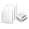 Tuya WiFi Smart Switch с голосовым управлением Alexa — беспроводной, автономный, скрытый дистанционный переключатель с двумя органами управления