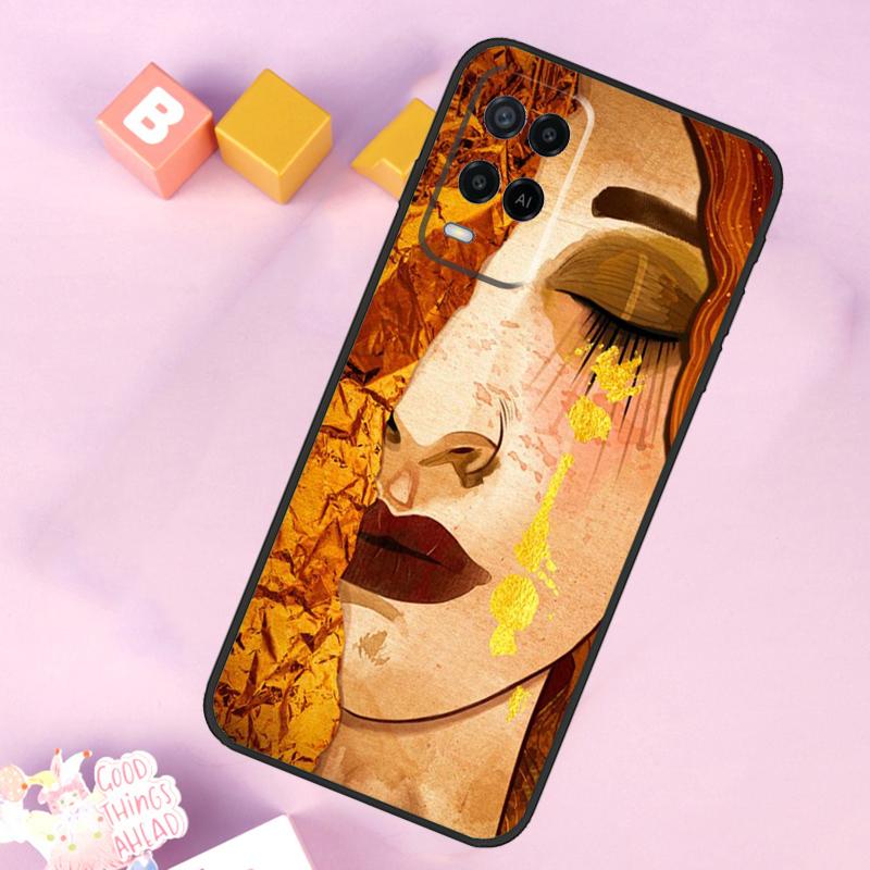 Чехол Gustav Klimt Art для OPPO A78 A98 A58 A5 A9 A53 A17 A57 A77 A16 A76 A96 A54S A74 A94 A15 A52 A72 A93