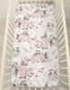 Cotton fitted sheet for a crib 120x60 cm - romantic peonies
