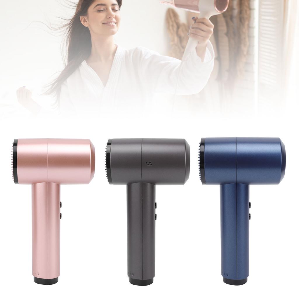 Перезаряжаемый беспроводной фен с аккумулятором 5000 мАч, 6 скоростей, быстрая сушка, портативный для путешествий, для волос