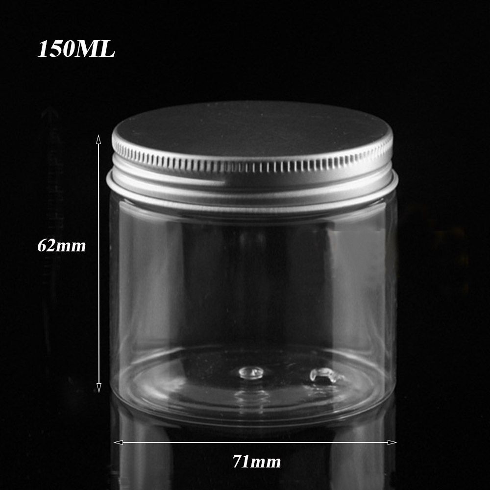 30-250ML Oil Wax Lip Balm Storage Container Empty Jar Aluminum Cap Tin Pot