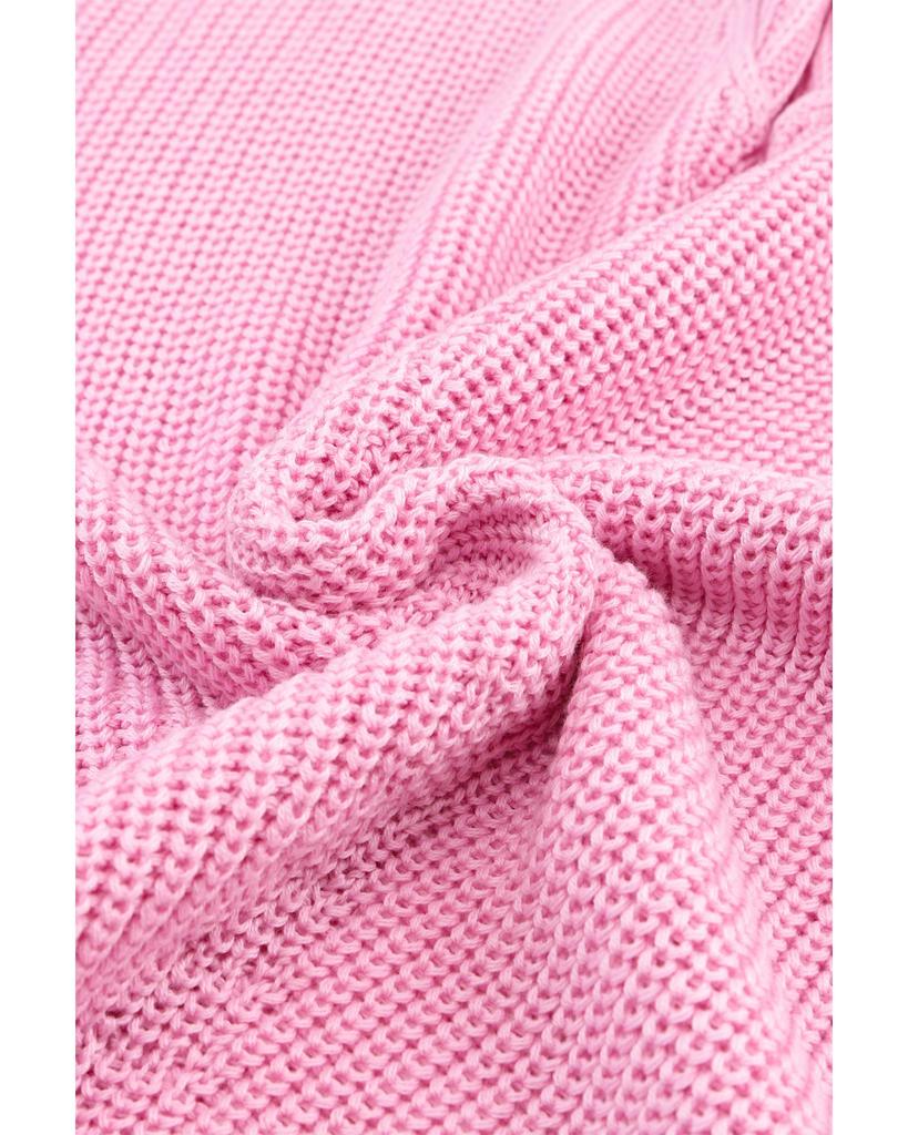 Azura Exchange Ribbed Knit V Neck Sweater