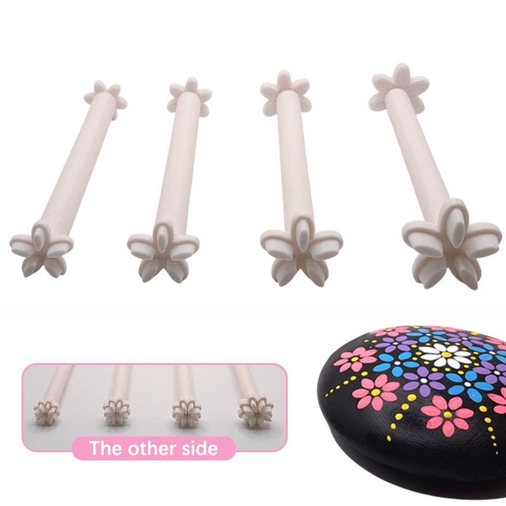4pcs Moon Pattern Art Stamp Pen Reusable Dot Painting Pen New Embossing Tool for DIY Graffiti