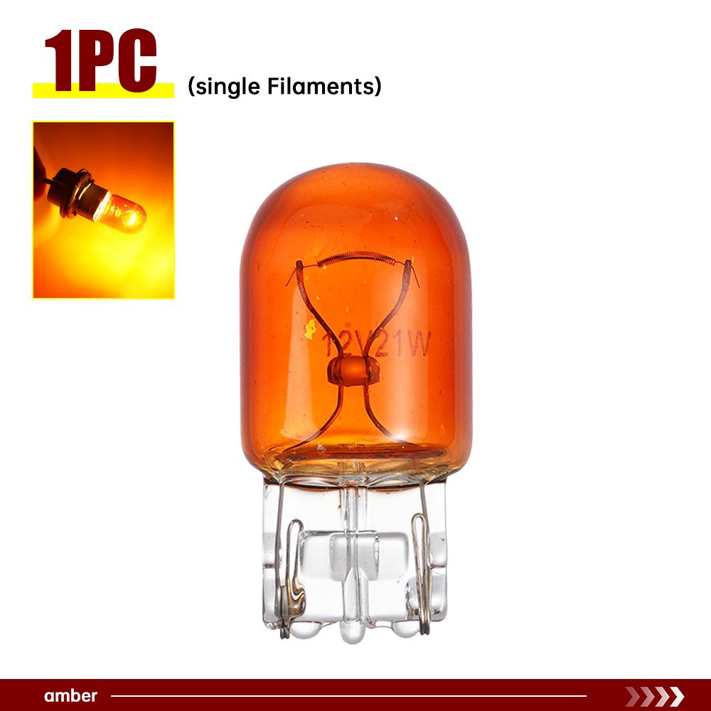 1 шт. T20 7440/7443 Сигнальная лампа 12V21W Прозрачное стекло ДХО Дневные ходовые огни Указатель поворота Стоп-сигнал Лампы стоп-сигнала заднего фонаря