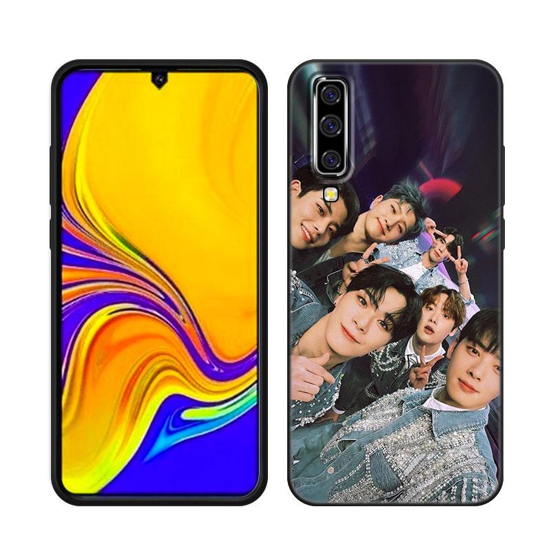 Черный чехол для телефона Astro Kpop для Samsung A13 A22 A24 A32 A23 A25 A34 A35 A52S A53 A54 A55 A73 5G A12 A14 A15 A31 A33 A50 A51 A72