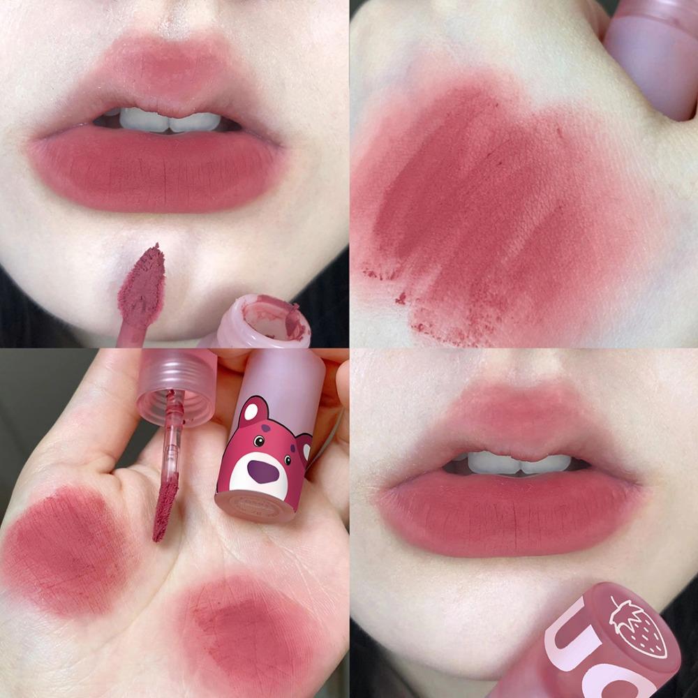 Little Bear Sweet Lip Gloss Lip Mud Nude Matte Chocolate Lipstick Красный оттенок для губ Глазурь Корейская водостойкая стойкая косметика для макияжа