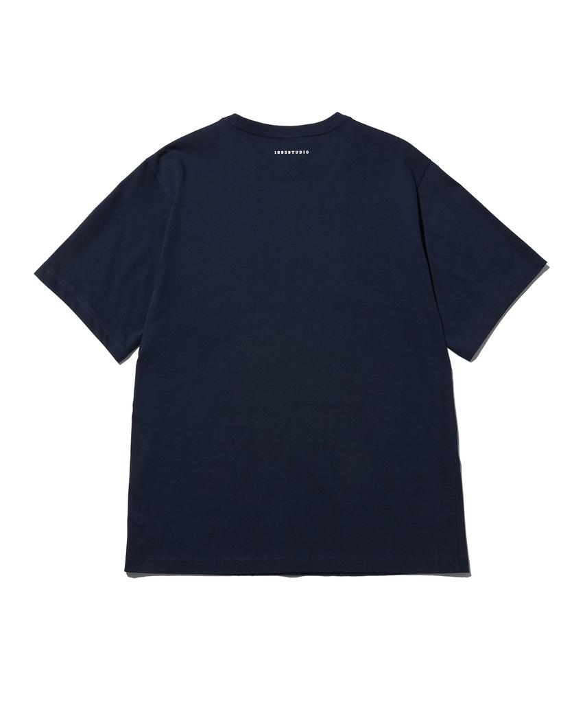 1993STUDIO Authentic Arch Logo T-Shirt_Navy