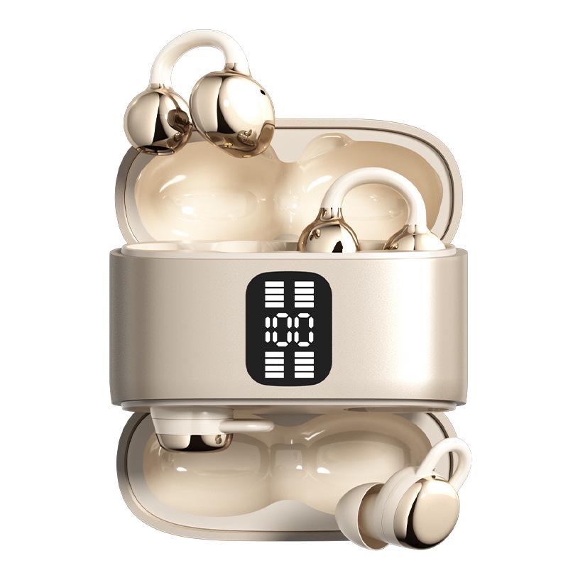 Q28 Bluetooth Наушники-клипсы в стиле для пар: Высококачественный звук, Длительное время работы от аккумулятора, Беспроводной спортивный дизайн
