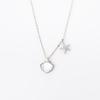 Real 925 Sterling Silver Crystal Shell Starfish Charm Pendant Necklace For Women Wedding Party Jewelry Gift Choker Collar