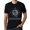 Мужская винтажная футболка с графическим принтом No Wrong Way Entertainment Глубокий черный