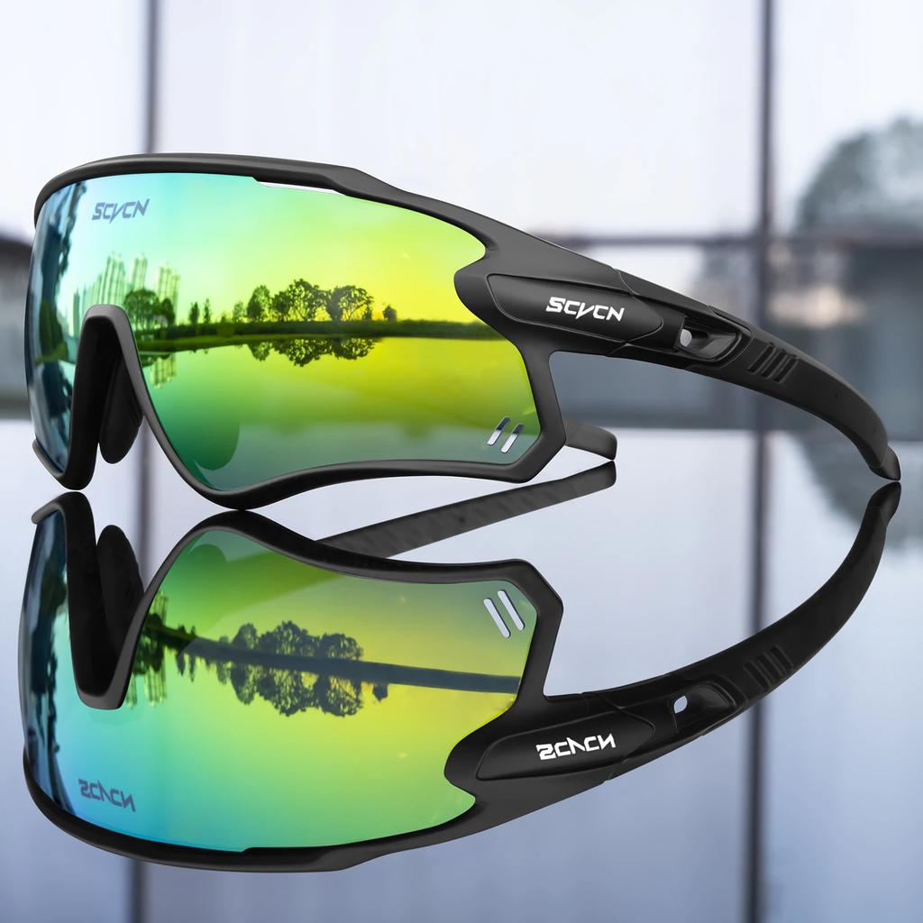 SCVCN Фотохромные Велосипедные Очки MTB Езда Бег Солнцезащитные Очки UV400 Поляризационные Рыболовные Очки Мужские Женские Велосипедные Очки