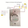 1 Gang Live Line Smart Life ABS WiFi US Type Touch Wall Panel Switch 220V 10A with Voice Control IP20