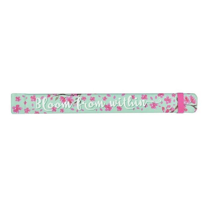 Éventail en papier - LEGAMI - Bloom - léger et pliable - motif floral - fermeture élastique