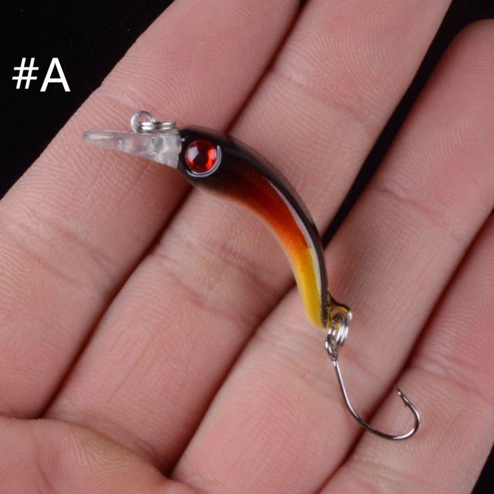 ABS Metal Fishing Jig Lure 4 см/1,5 г VIB Hard Bait Floating Minnow Baits Winter Fishing
