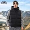 Мужская однотонная зимняя куртка из утиного пуха со съемным капюшоном