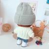 Niannyyhouse Doll Clothes 20cm Dress Up Hat + Sweater + Shorts 3-Piece Set Twisted Sweater for Stuffed Animals Cotton Doll Clothes Doll Baby Clothes