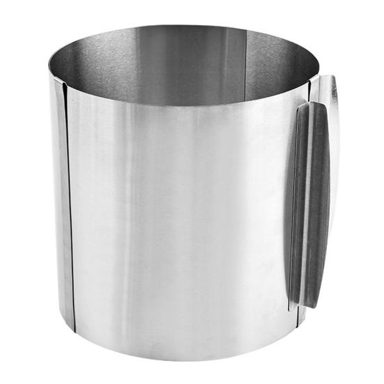 Регулируемое кольцо для выпечки и украшения торта. Инструмент для выпечки из нержавеющей стали для десертов. Универсальная круглая форма для торта для домашних пекарей.