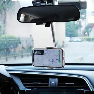 1 шт. Универсальный автомобильный держатель для телефона 360 градусов Вращающийся Крепление на зеркало заднего вида автомобиля Держатель для телефона GPS Регулируемая поддержка