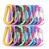 Multicolor No. 5 Aluminum Steel Gourd-Shaped Carabiner for Bottles and Backpacks