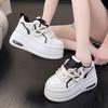 Little White Shoes Thick-soled Heightening Shoes Women's Shoes Autumn New Versatile Small Muffin Shoes