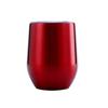 Custom 12oz Stainless Steel Double Layer Eggshell Insulated Vacuum Thermos Coffee Cup Outdoor Mini Egg Shaped Cup Mug with Lid