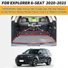 High Quality Leather Car Trunk Mat For Ford Explorer 6-Seat 2020 2025 2025 2025 Anti Dirty Durable Carpet Protective Pad