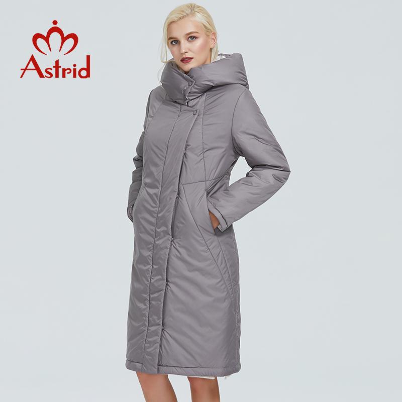 Astrid Тёплое ветрозащитное пальто с капюшоном больших размеров