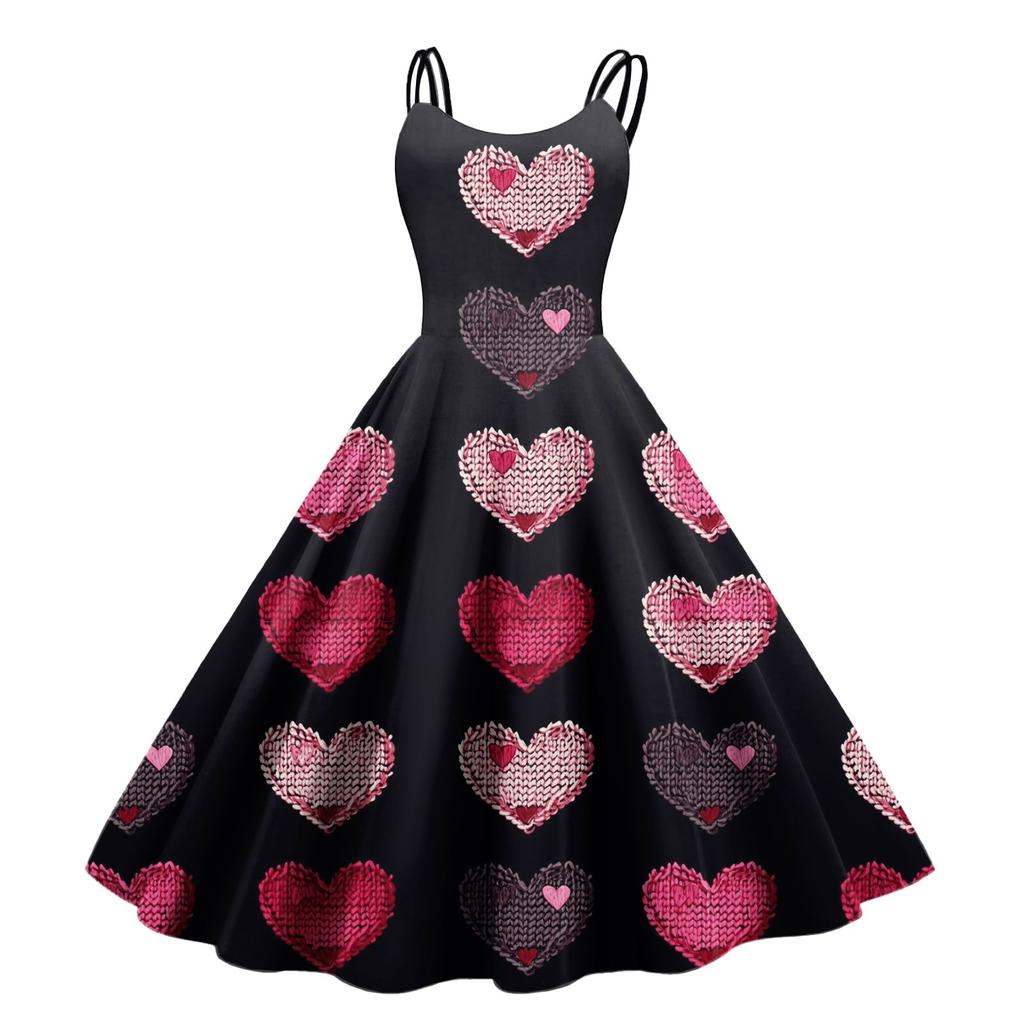 Женское повседневное модное платье с принтом в стиле ретро с открытыми плечами в стиле панк в стиле ретро