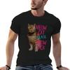 Eurovision 2024 Baby Lasagna Meow Cat Please Meow Back Tshirt Work Casual Loose Fit Tshirt