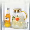 Стеклянный кувшин с ручкой, узор "молоток", большой емкости, кувшин для холодной воды, термостойкий, бытовой, для дверцы холодильника