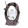 Whimsical Ghost Home Furnishings on Tree Swing Halloween Decor, Resin Spooky Figurine with Vintage Indoor And Outdoor Decor Base, Festive Party