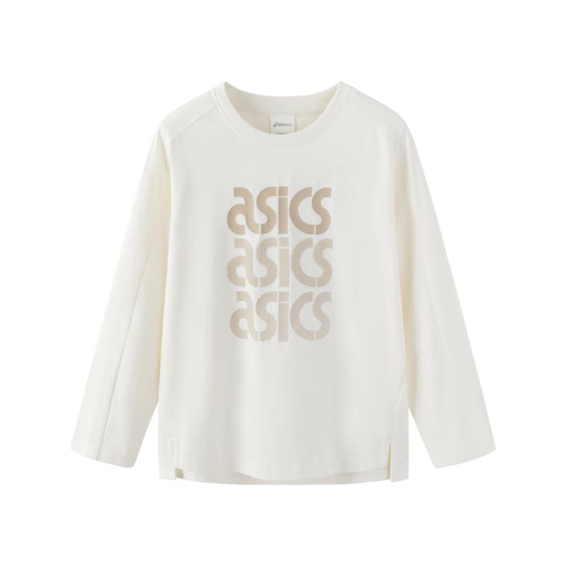 Asics Детская антибактериальная спортивная футболка с длинным рукавом, отводящая влагу
