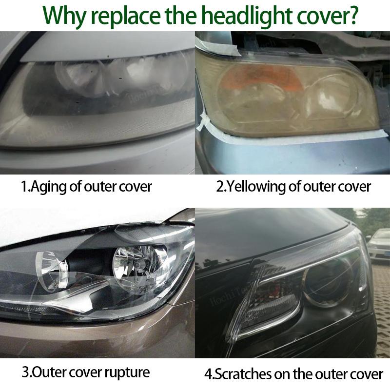 Накладка на фары для Toyota Land Cruiser Prado J120 2003~2009 Прозрачный корпус Стекло рассеивателя передних фар Колпак лампы