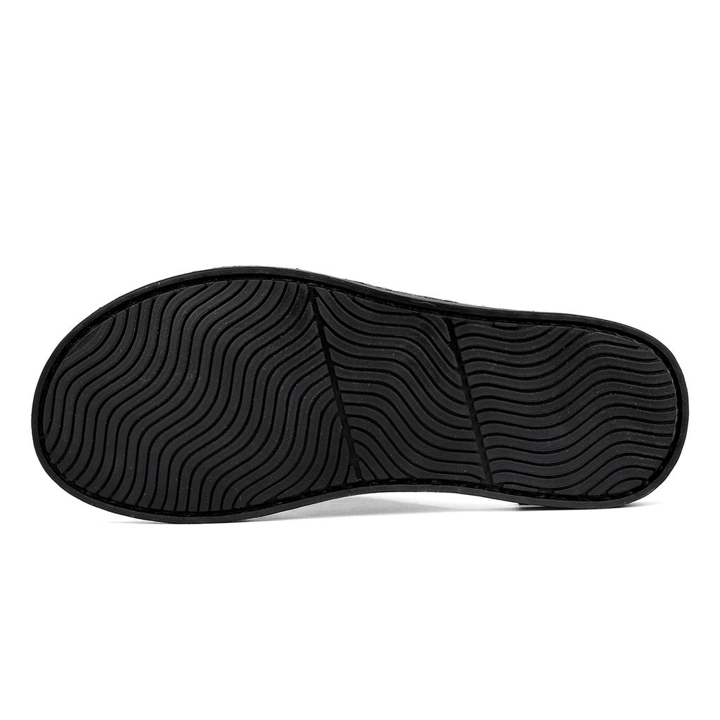 Летние мужские кожаные тапочки повседневные пляжные сандалии удобные нескользящие мюли сандалии для мужчин