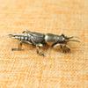 Antique Insect Figurines Miniatures Tea Pet Ornament Pure Copper Field Cricket Statue Desktop Decoration Collection Crafts Decor