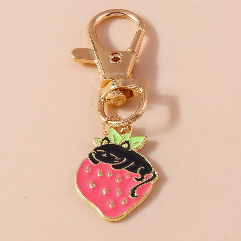 Cute Enamel Puppy Dog Cat Paw Keychain Footprint Keyring Pendants for Car Key Holder Handbag Decor DIY Pet  Jewelry  Gifts