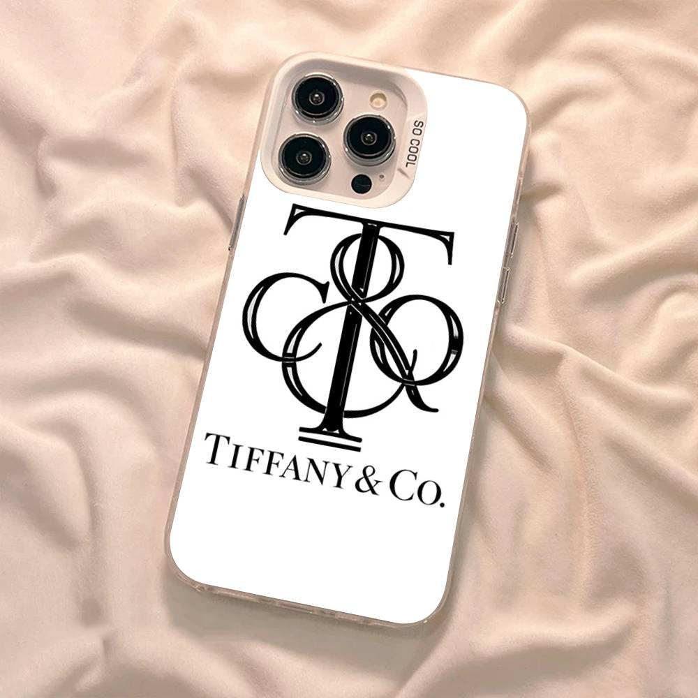 Чехол для телефона T-tiffanyS с логотипом для IPhone 16 15 14 13 12 11 Pro Max 17 Plus Цветная крышка