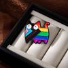 Радужный Милый Кот Мультяшное Животное Металлическая Брошь Цветной Кот Капельный Сплав Значок Одежда Рюкзак Аксессуары