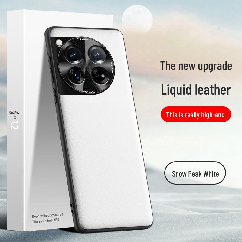 Защитный чехол OnePlus 12 Liquid Leather Anti-Fall - цельный