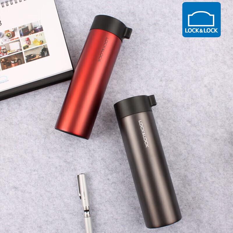 LOCK&LOCK LHC4121 400ML Business Style Stainless Steel Insulated Mug